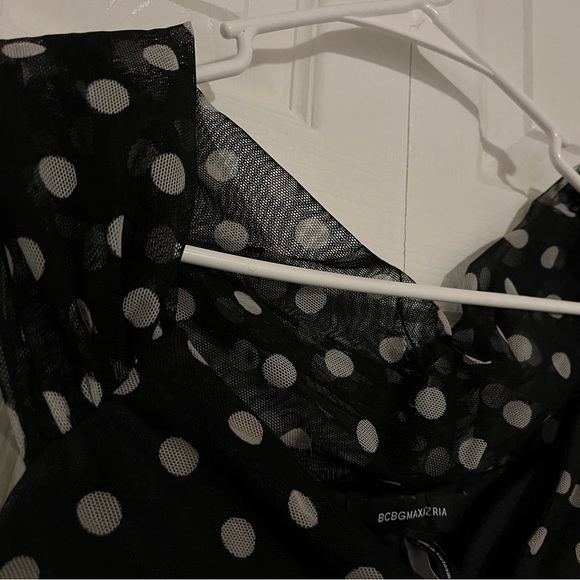 XS Black w/ white polka dot BCBG Dess - Picture 4 of 5